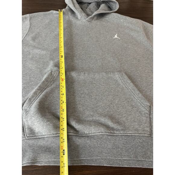 Nike Air Jordan Brooklyn Fleece Hoodie Men’s Large Gray Sweatshirt - Picture 6 of 7